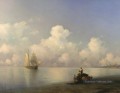 soirée en mer 1871 Romantique Ivan Aivazovsky russe